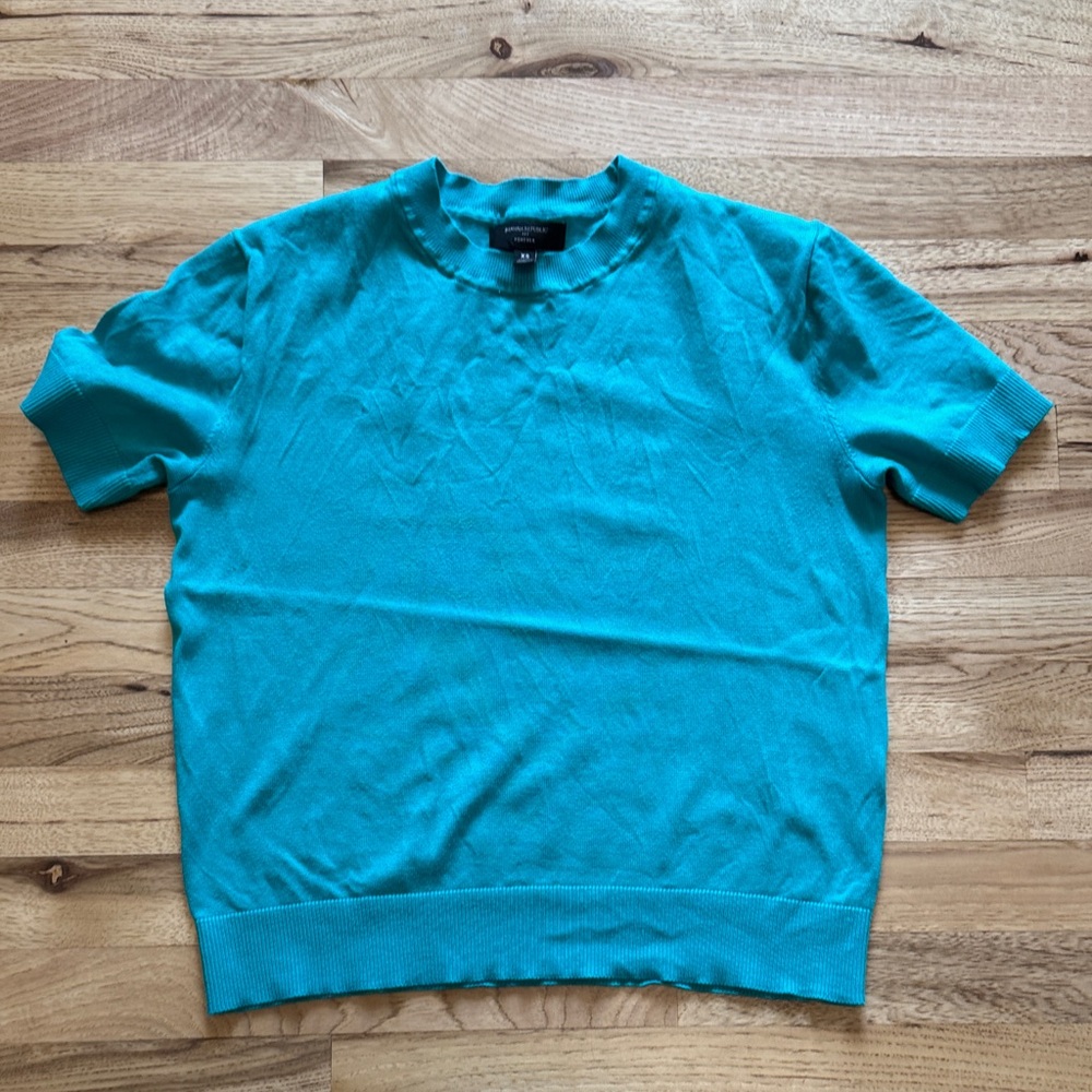 Banana Republic Factory Teal Short Sleeve Tee